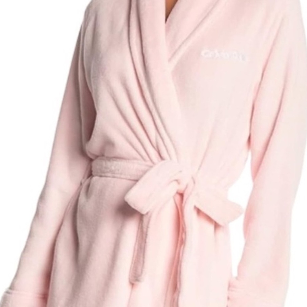 Calvin Klein plush robe, soft pink size M/L